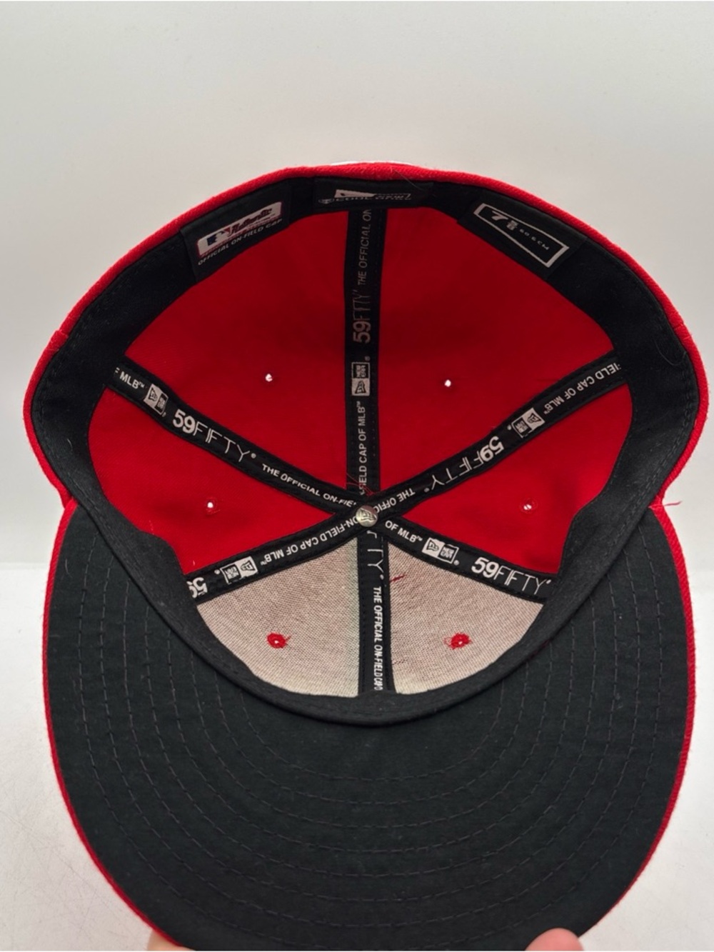 New Era 59Fifty St Louis Cardinals 2011 World Series Hat 7 5/8 Red On Field Hat - Picture 8 of 8